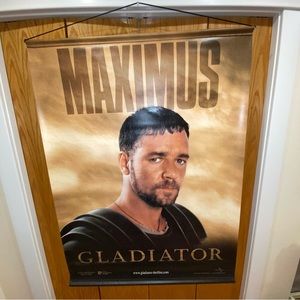 Super Rare Vintage Maximus Gladiator Movie Banner Double Sided 2000 Universal